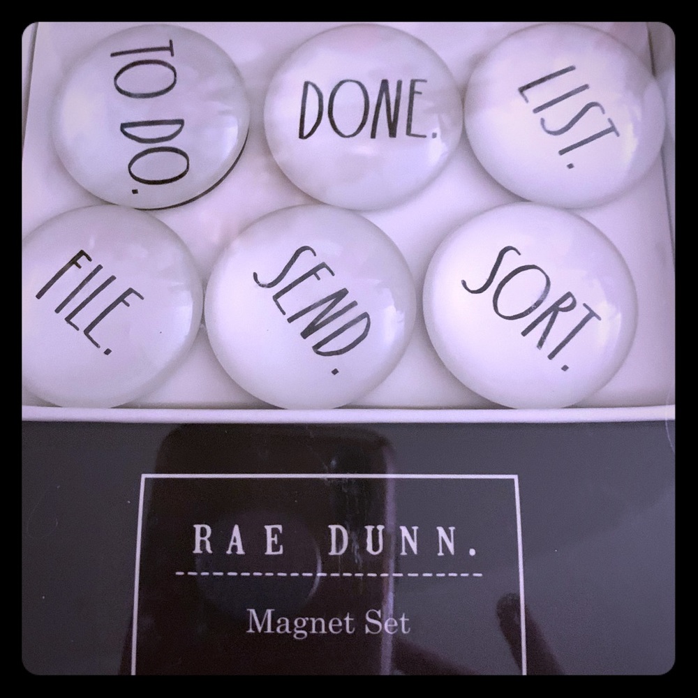 Rae Dunn “To Do” magnet set